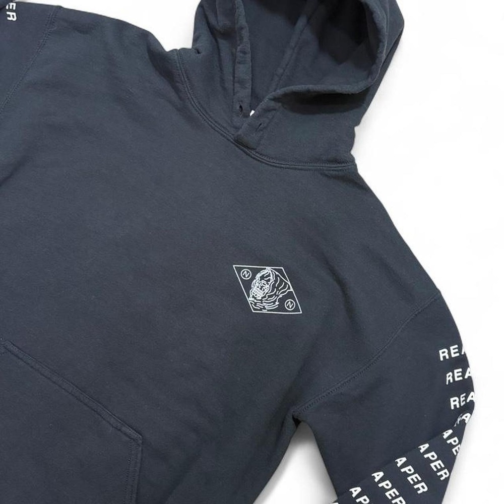 Grim Reaper Patch Hoodie Nothing,Nowhere Black Emo Streetwear Goth core Size M - Picture 3 of 8